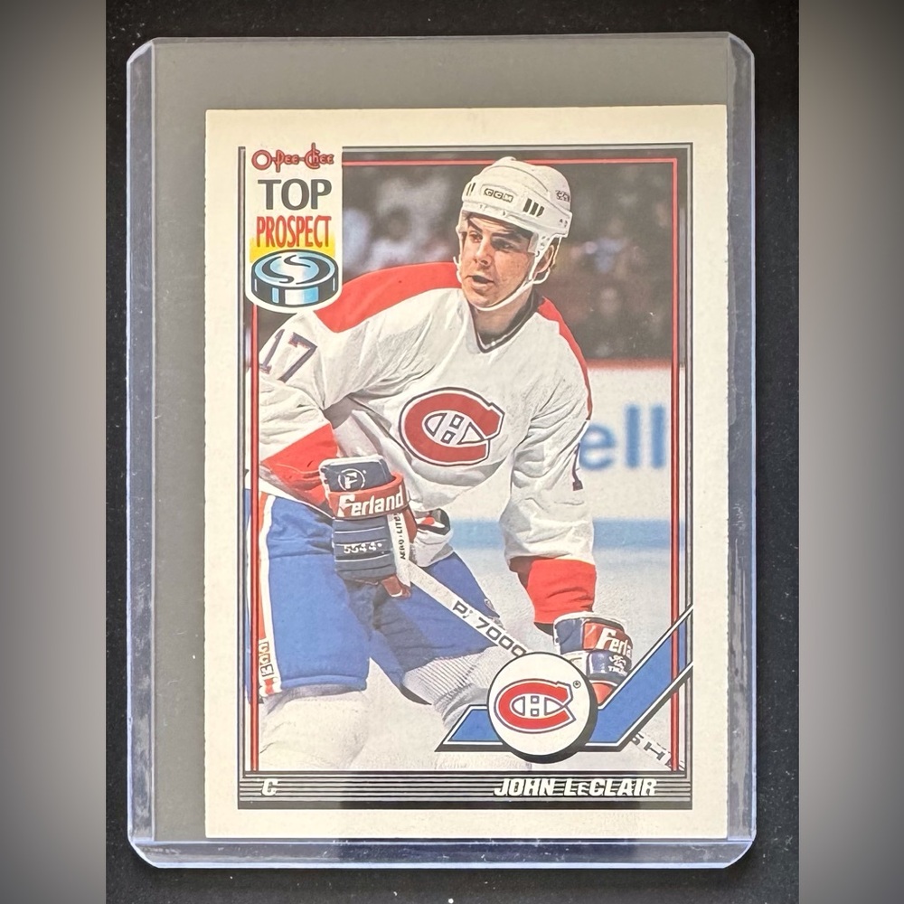 O-Pee-Chee - John LeClair *Top Prospect* Trading Card